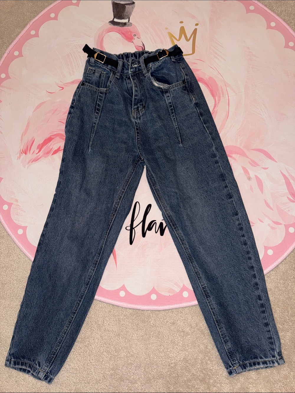 Women’s Tapered Denim Jeans | Size 26